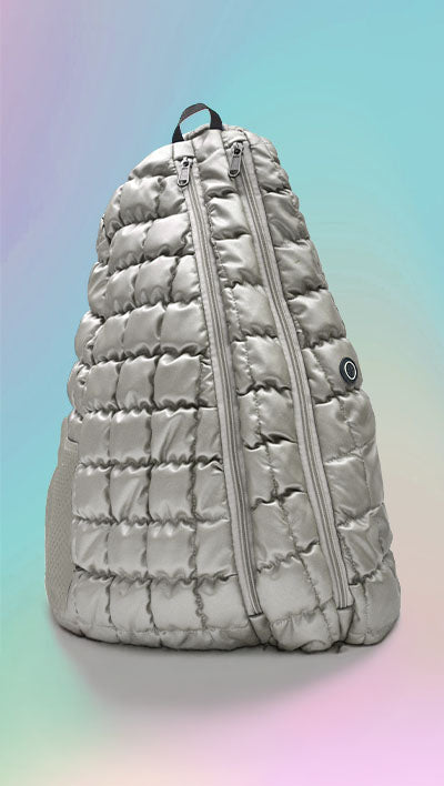 metalic calla backpack