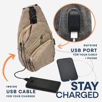 Nupouch Anti-theft Daypack with USB port